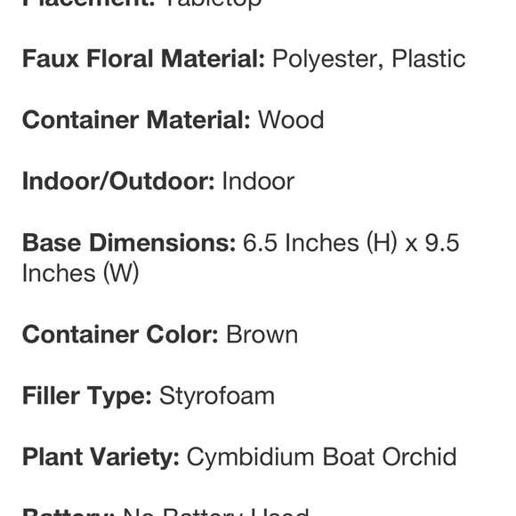 NEARLY NATURAL NEW faux cymbidium orchid arrangement w/ decor vase -red -30x30 - Picture 7 of 7